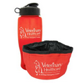 Dog Bowl & 27 oz. Sports Bottle Set